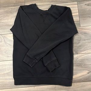 Black lululemon all yours crew terry sz 4 sweatshirt